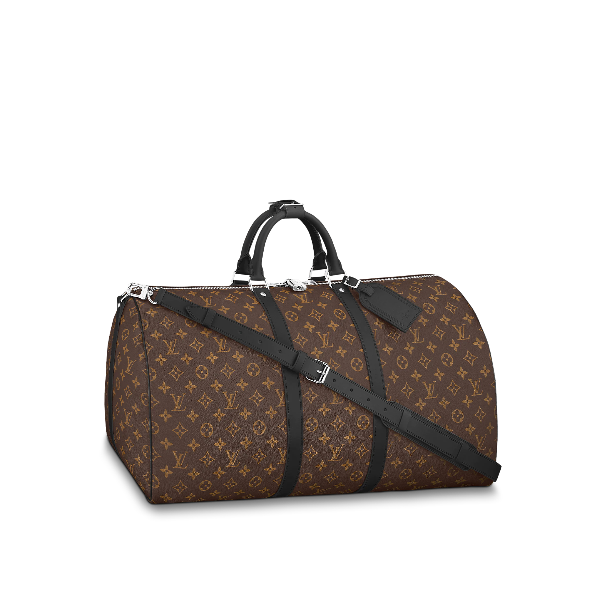 LOUIS VUITTON KEEPALL BANDOULIÈRE 55 MONOGRAM MACASSAR M56714
