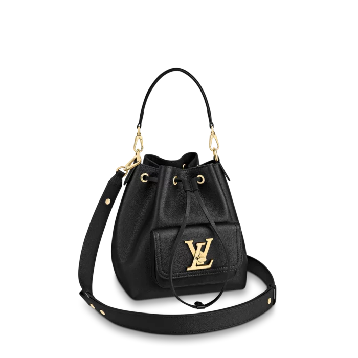 LOUIS VUITTON LOCKME BUCKET 23CM BLACK M57687