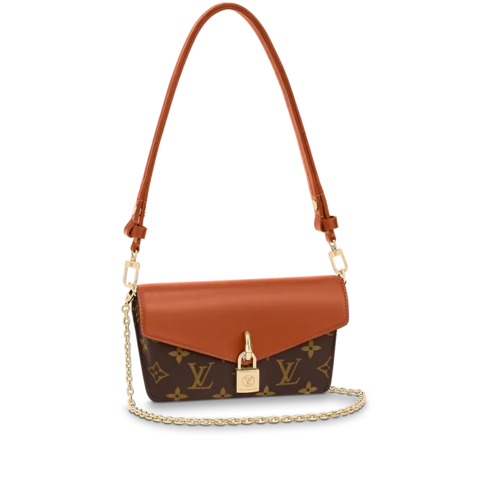 LOUIS VUITTON PADLOCK ON STRAP 19CM CARAMEL M80763