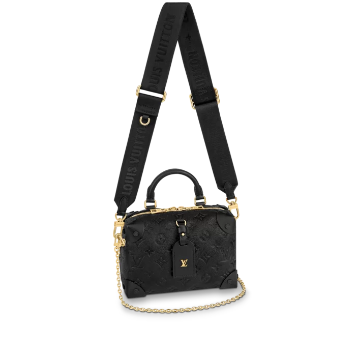 LOUIS VUITTON PETITE MALLE SOUPLE 20CM BLACK M45393