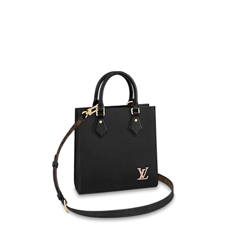LOUIS VUITTON SAC PLAT BB 21CM BLACK M58660