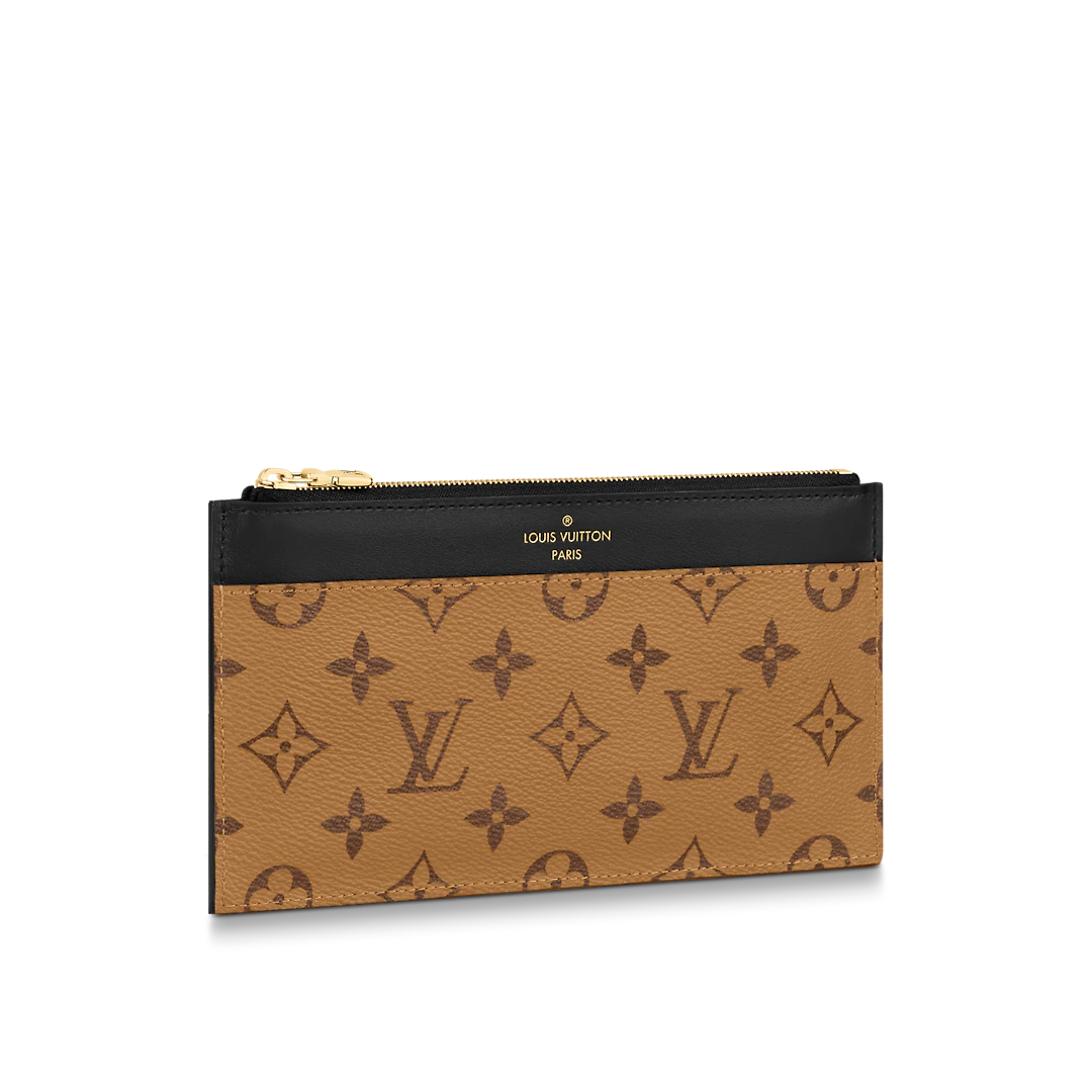 LOUIS VUITTON MONOGRAM SLIM PURSE BROWN M80390