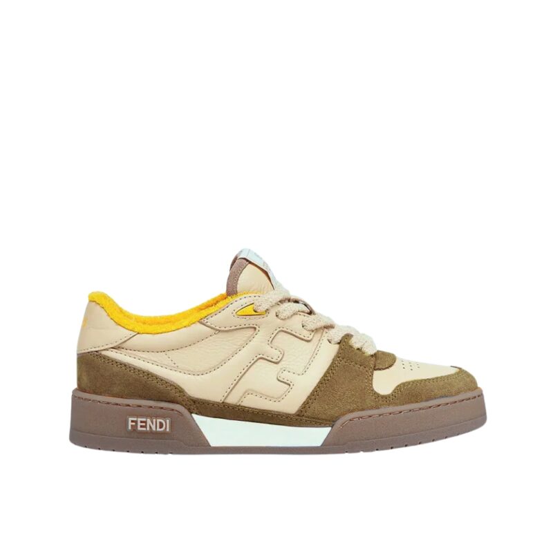 Fendi Match Suede Low-Tops Beige 8E8252Ahh2F1Fhu