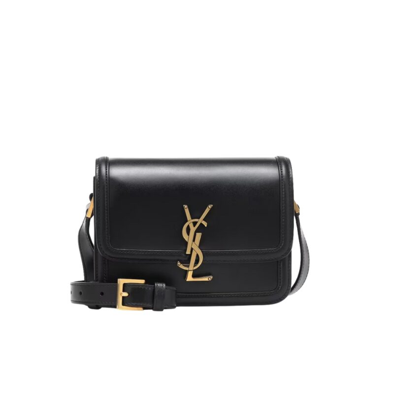 Saint Laurent Solferino Small Satchel In Box Saint Laurent Leather Black Noir 19Cm 6343060Sx0W1000