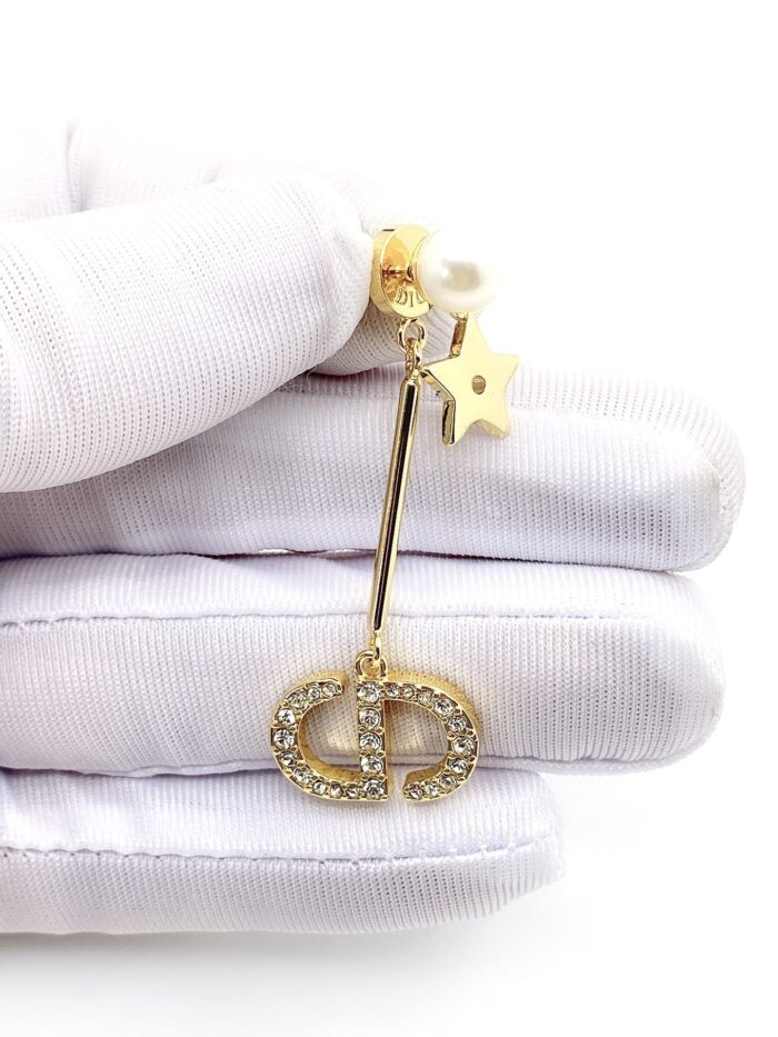 Alternative view of DIOR CD GOLD EARRINGS