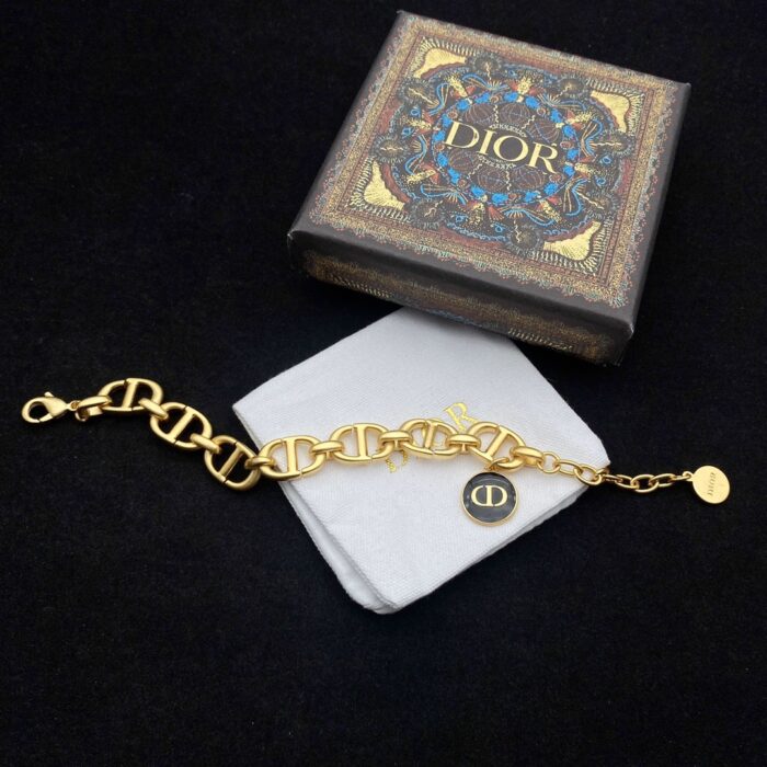 Alternative view of DIOR GOLD CHARM NECKLACE