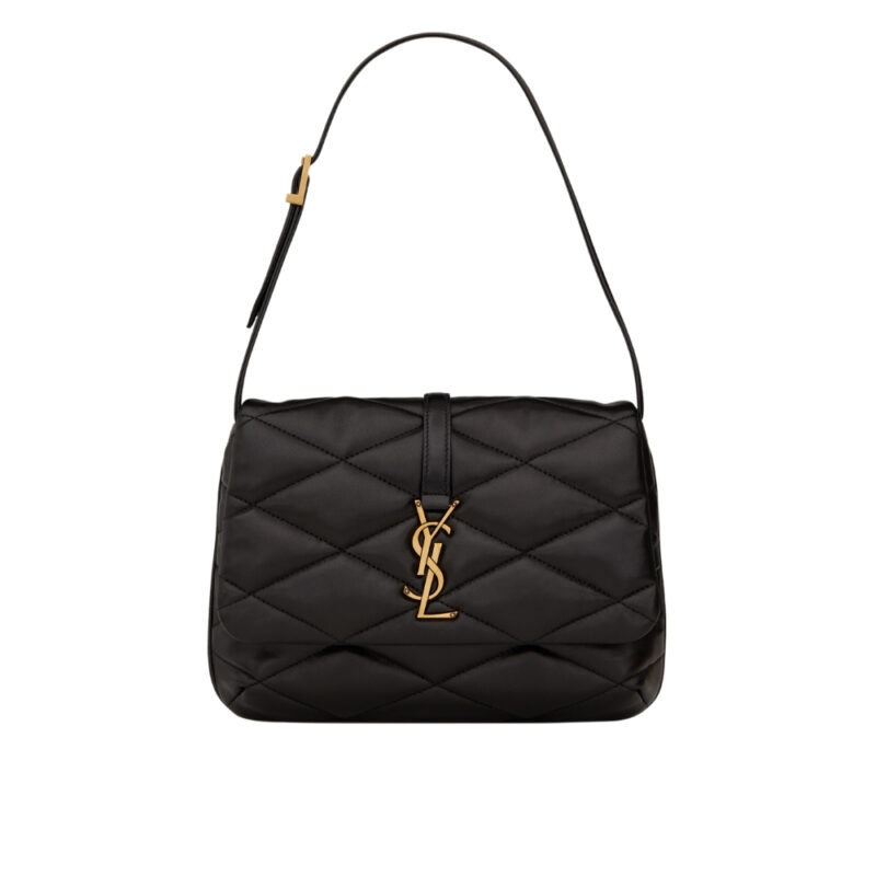 SAINT LAURENT LE 57 HOBO BAG IN QUILTED BLACK 21CM 698567AAAO01000