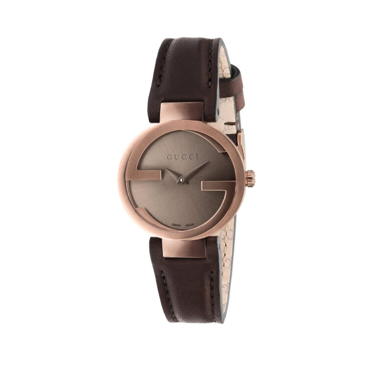 Gucci Interlocking Watch Brown Dial 29mm YA133504