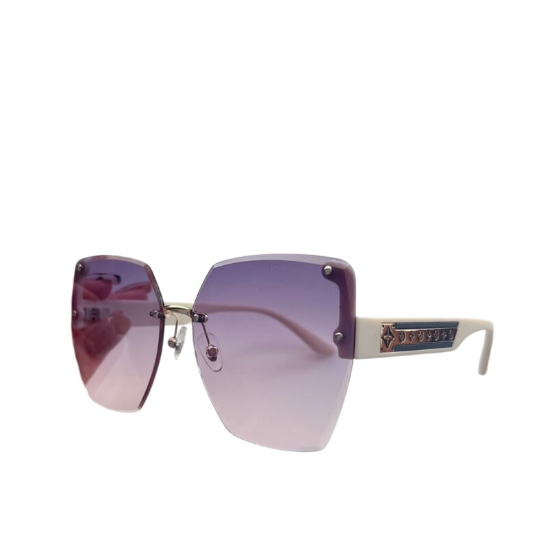 Louis Vuitton Rimless Gradient Purple White Sunglasses