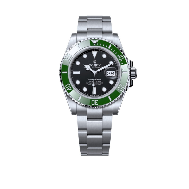 ROLEX SUBMARINER DATE GREEN OYSTERSTEEL 41MM 126610LV 0002