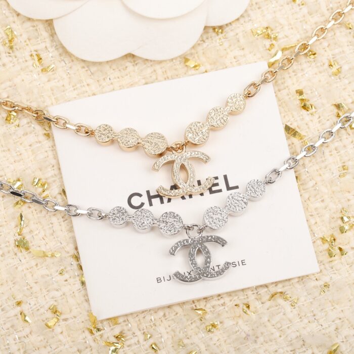Alternative view of CHANEL CC SILVER NECKLACE