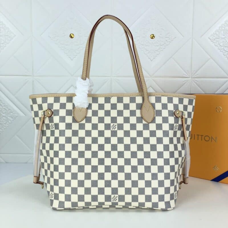 Alternative view of LOUIS VUITTON NEVERFULL GM DAMIER AZUR ROSE BALLERINE PINK 39CM N40601