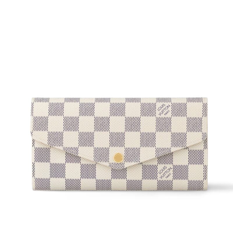LOUIS VUITTON SARAH WALLET DAMIER AZUR CANVAS 19CM N63208
