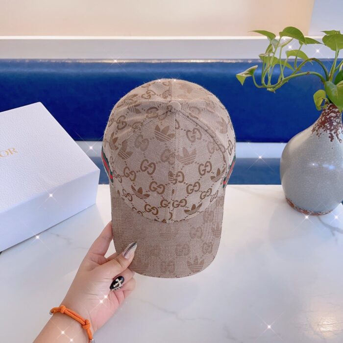 Alternative view of GUCCI X ADIDAS BASEBALL CAP HAT BEIGE