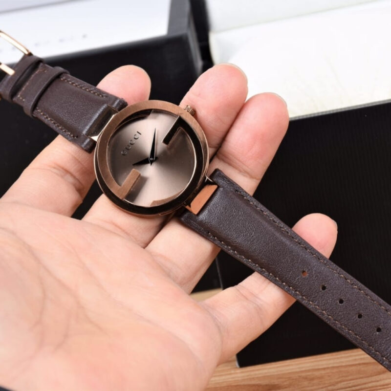 Alternative view of Gucci Interlocking Watch Brown Dial 29mm YA133504