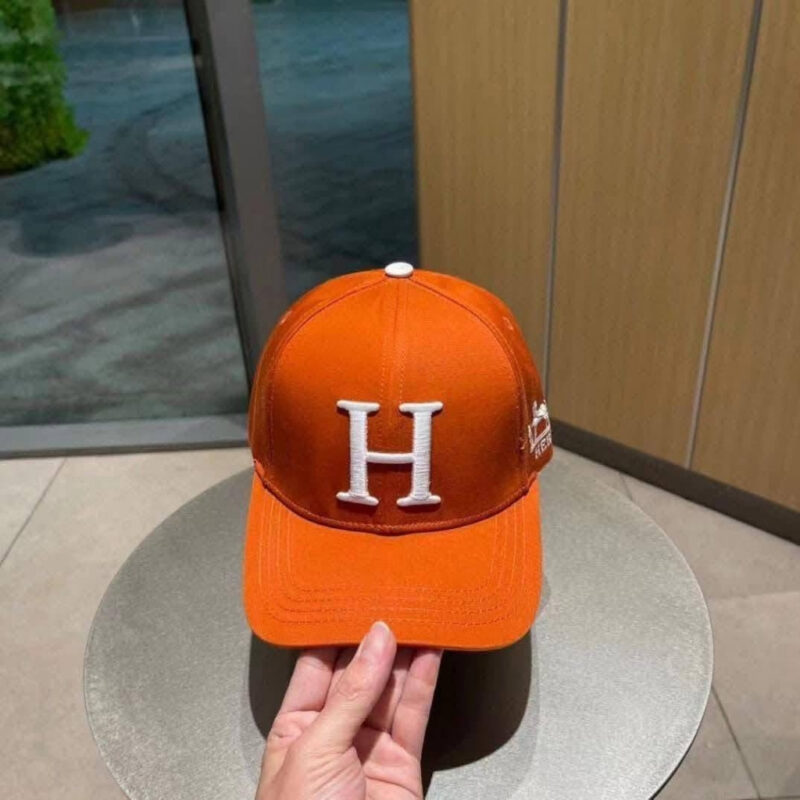 Alternative view of Hermes New Carriage Baseball Cap Orange