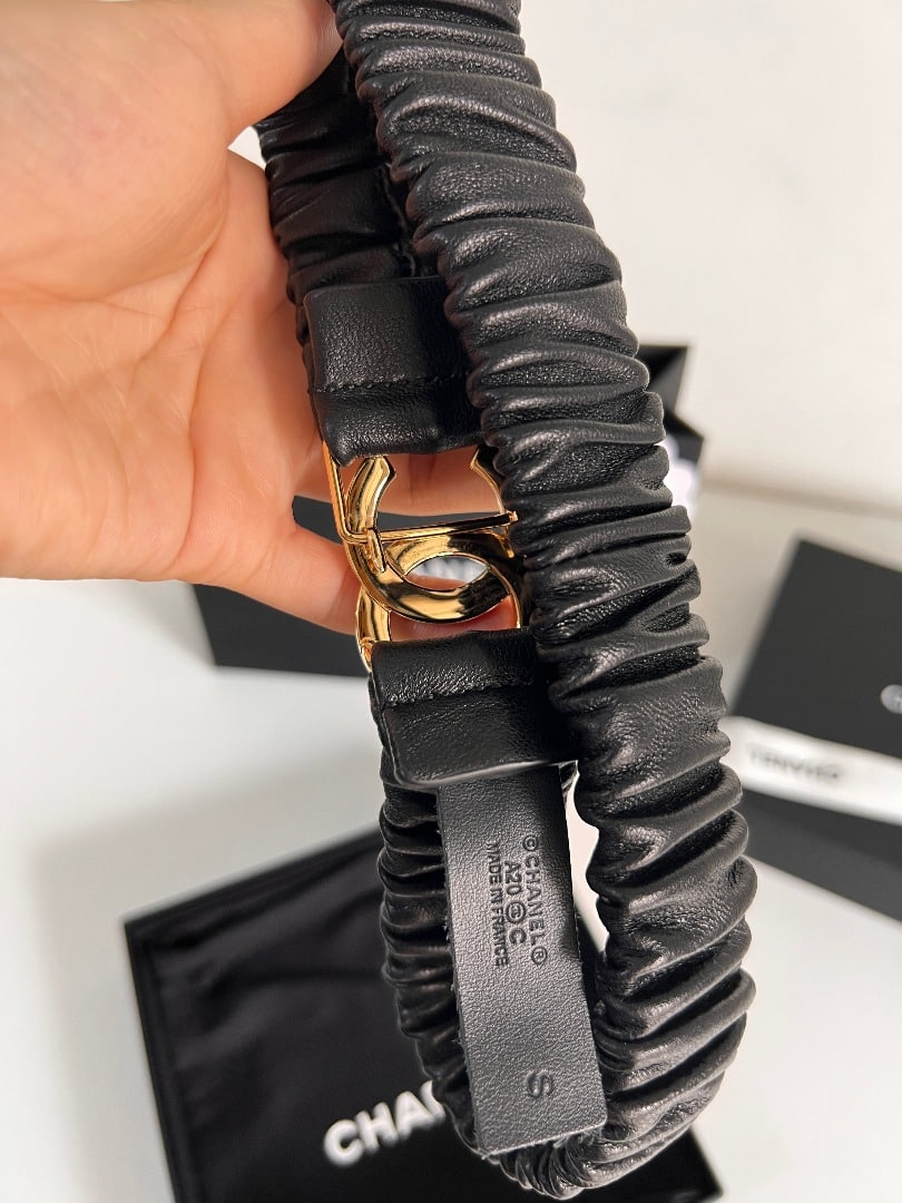 CHANEL CC GOLD BELT 30MM - Image 4