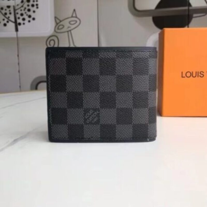 Alternative view of LOUIS VUITTON SLENDER WALLET DAMIER GRAPHITE CANVAS BLACK 11CM N63261