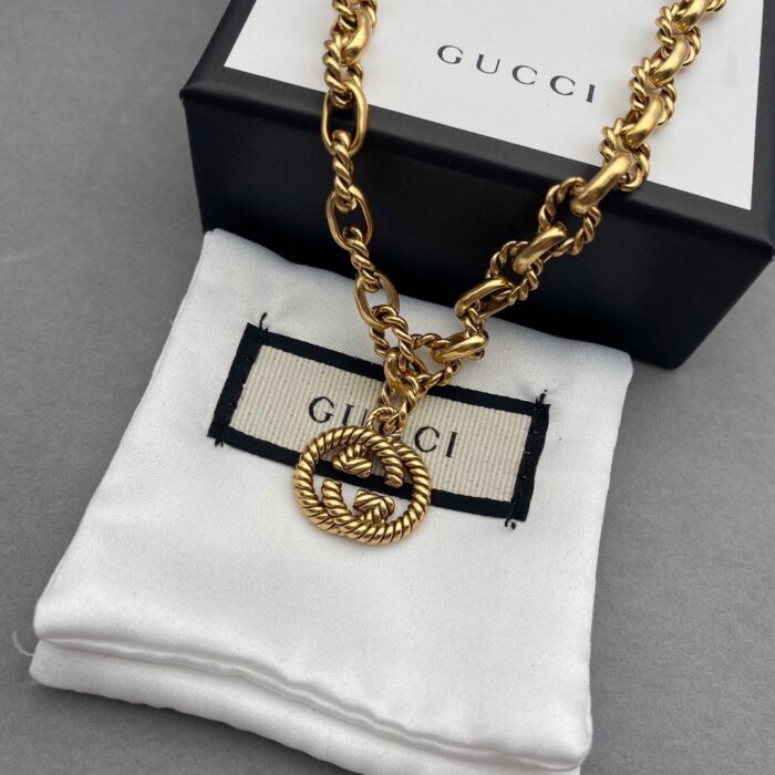Alternative view of GUCCI GG GOLD NECKLACE
