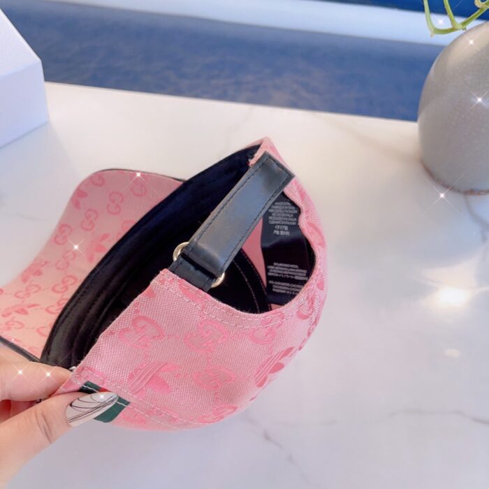 Alternative view of GUCCI X ADIDAS BASEBALL CAP HAT PINK