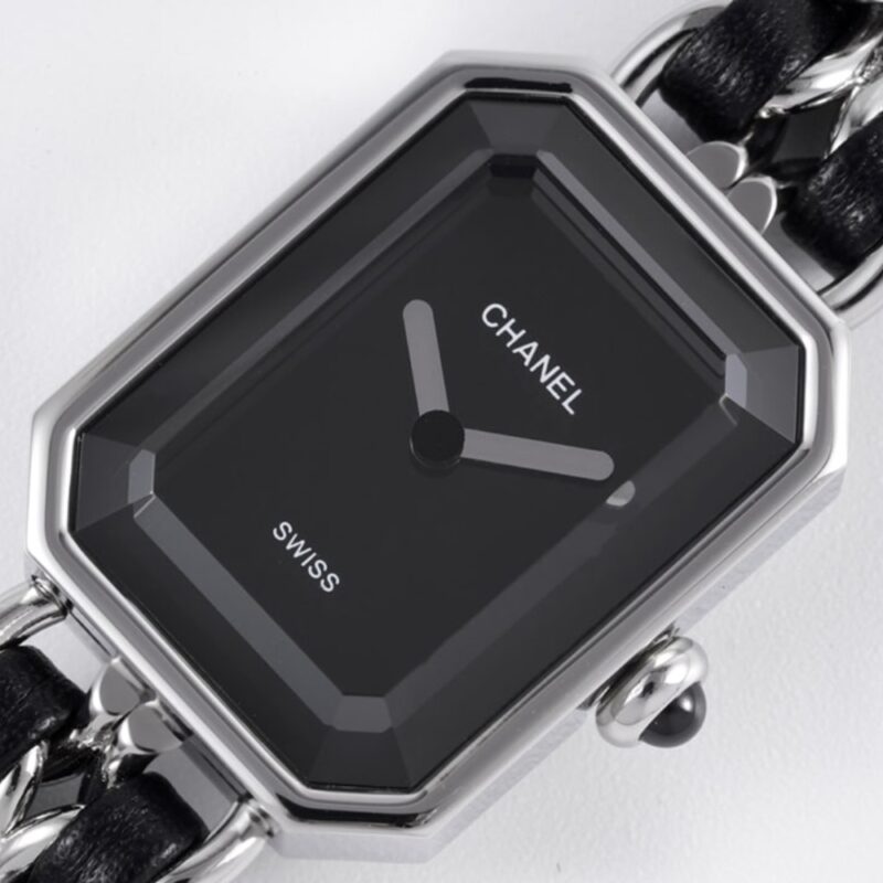 Alternative view of CHANEL PREMIERE EDITION ORIGINAL WATCH SILVER BLACK 26MM H7022