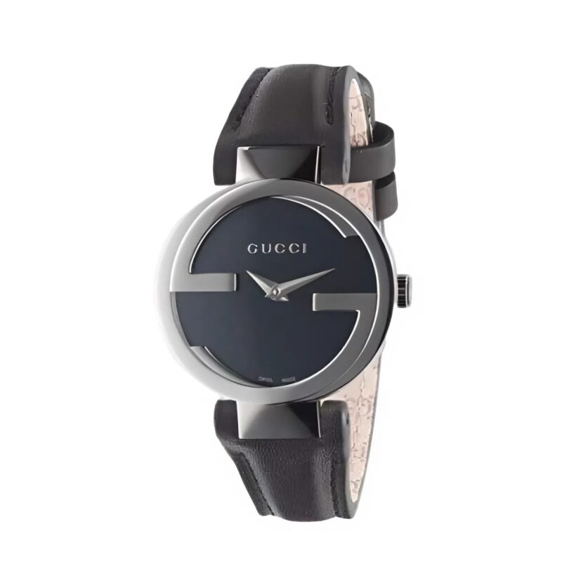GUCCI INTERLOCKING WATCH BLACK DIAL 29MM YA133501