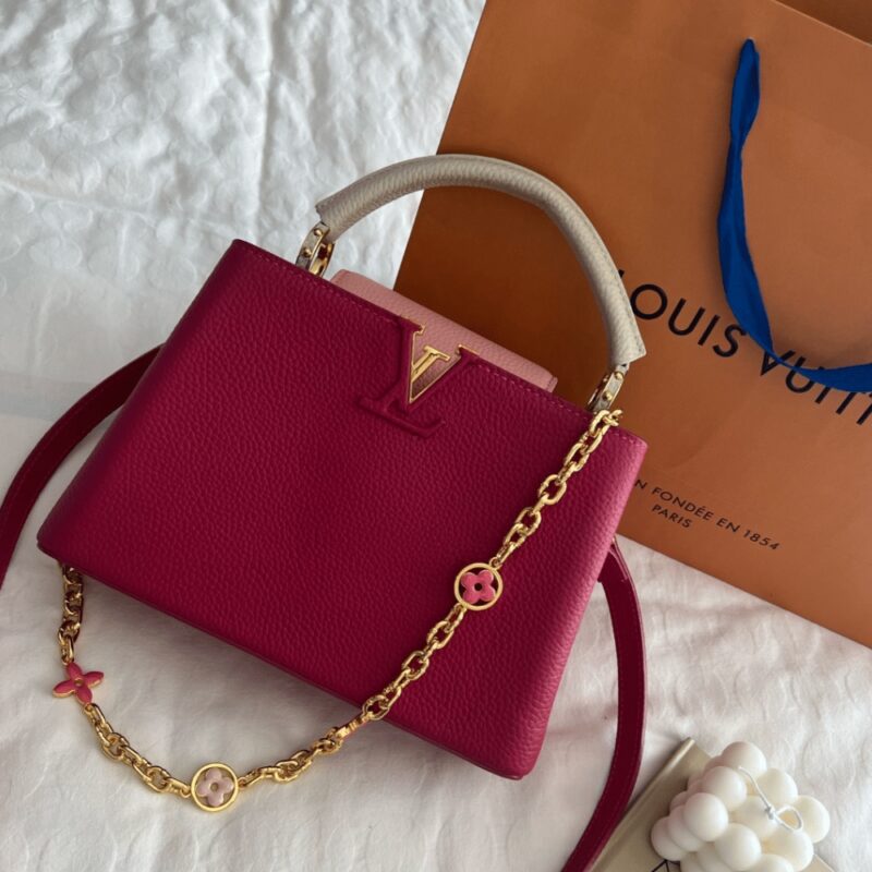 Alternative view of Louis Vuitton Capucines MM Bag Dark Pink 27Cm M20845