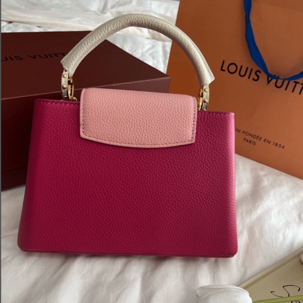 Louis Vuitton Capucines MM Bag Dark Pink 27Cm M20845 - Image 4