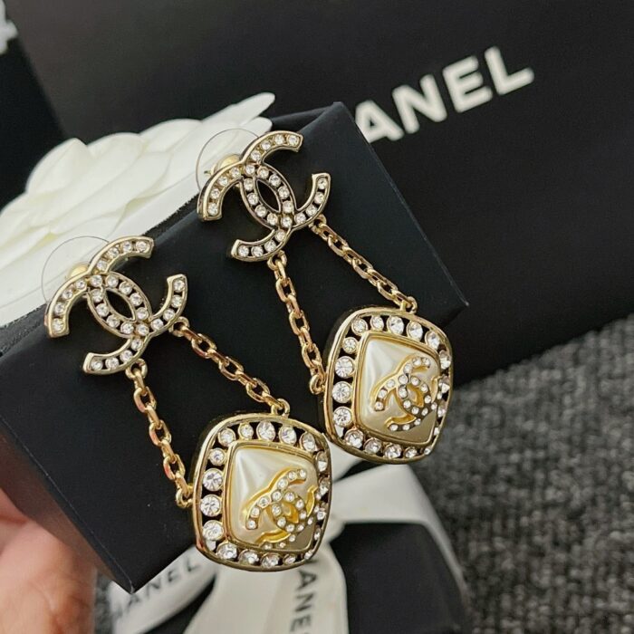 Alternative view of CHANEL CC CRYSTAL EARRINGS