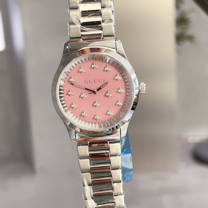 Alternative view of GUCCI G TIMELESS AUTOMATIC PINK DIAL 38MM YA1265033