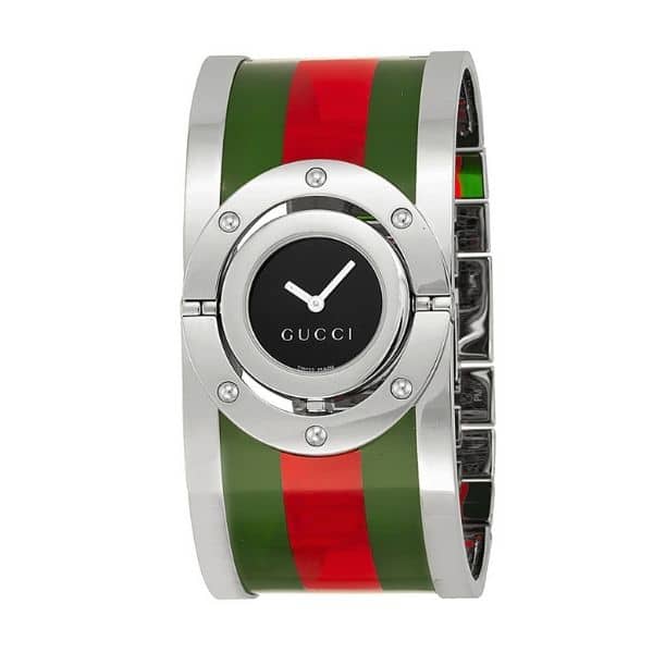 GUCCI 112 THE TWIRL BLACK DIAL 33MM YA112417