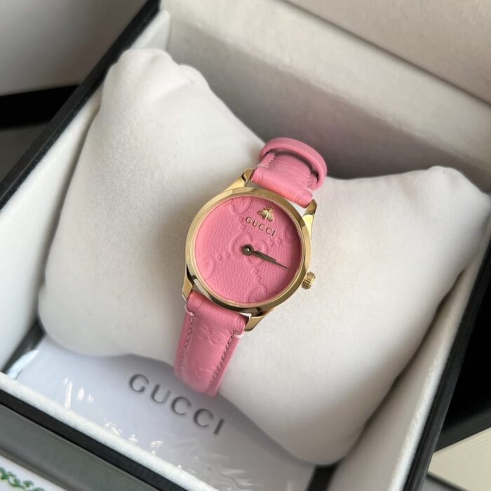 Alternative view of GUCCI G TIMELESS WATCH PINK DIAL 27MM