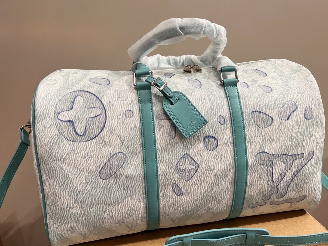 LOUIS VUITTON KEEPALL BANDOULIERE TRAVEL BAG 46CM M22570 - Image 9