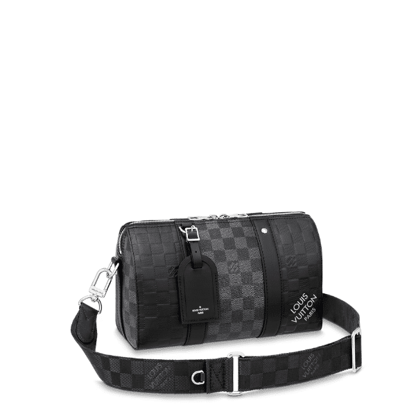 LOUIS VUITTON CITY KEEPALL BLACK GRAPHITE 27CM N40452