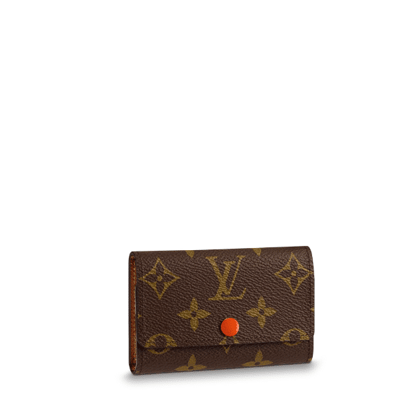 LOUIS VUITTON 6 KEY HOLDER BROWN AND ORANGE 10CM M62630