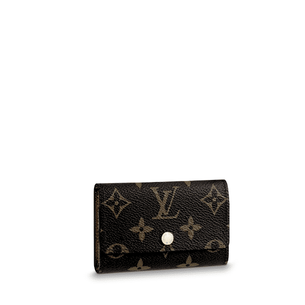 LOUIS VUITTON 6 KEY HOLDER MONOGRAM BLACK 10CM N62662