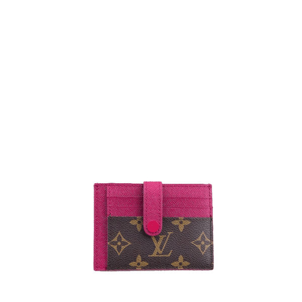 LOUIS VUITTON MULTI CARD HOLDER WALLETS DARK PINK 11CM M66532