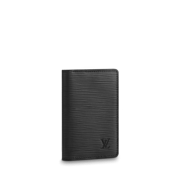 LOUIS VUITTON POCKET ORGANIZER EPI LEATHER BLACK 11CM M60642