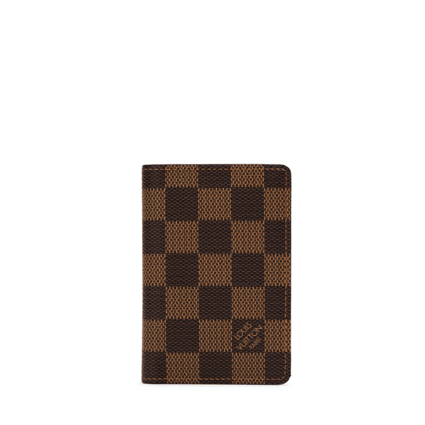 LOUIS VUITTON POCKET ORGANIZER DAMIER BROWN CANVAS 11CM N63143