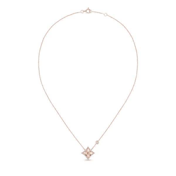 LOUIS VUITTON COLOUR BLOSSOM BB STAR PENDANT PINK GOLD PINK MOTHER OF PEARL AND DIAMOND Q93612