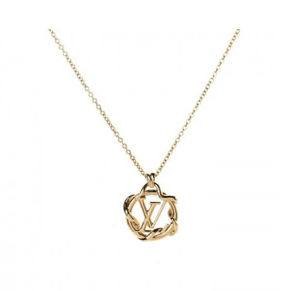 LOUIS VUITTON GARDEN LOUISE GOLD NECKLACE