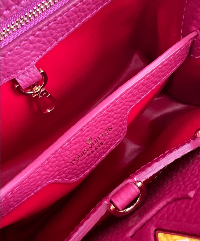 Alternative view of LOUIS VUITTON CAPUCINES MINI TAURILLON COWHIDE DARK PINK 20CM M20845