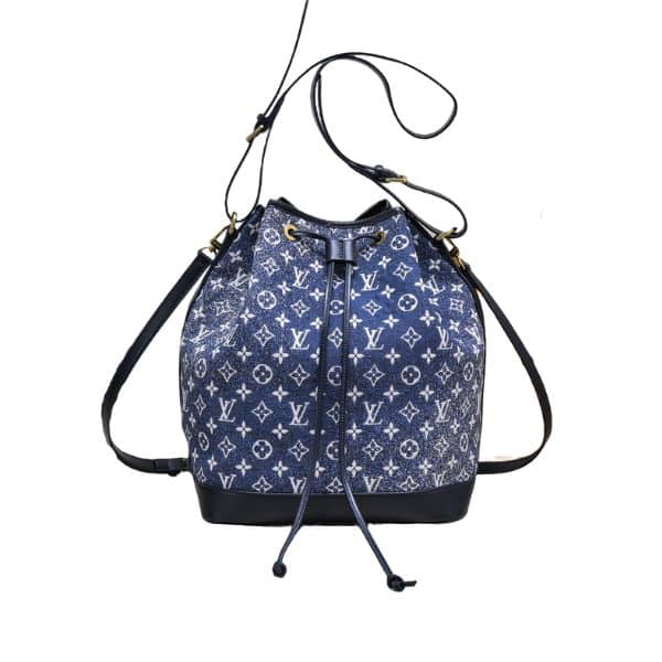 LOUIS VUITTON DENIM JACQUARD TEXTIL PETIT NOE 28.5CM M59606