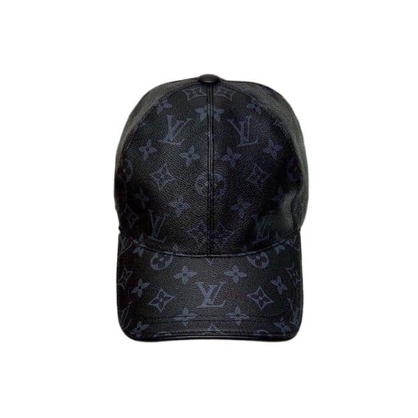 LOUIS VUITTON MONOGRAM COATED CANVAS CAP BLACK