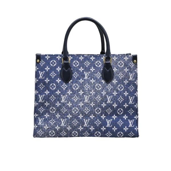 LOUIS VUITTON ONTHEGO TOTE DENIM BAG 35CM M59608