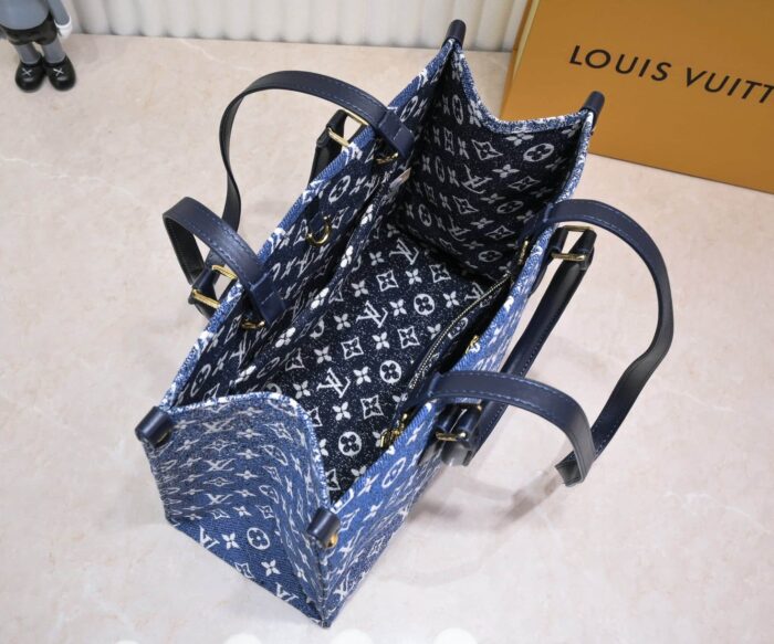 Alternative view of LOUIS VUITTON ONTHEGO TOTE DENIM BAG 35CM M59608