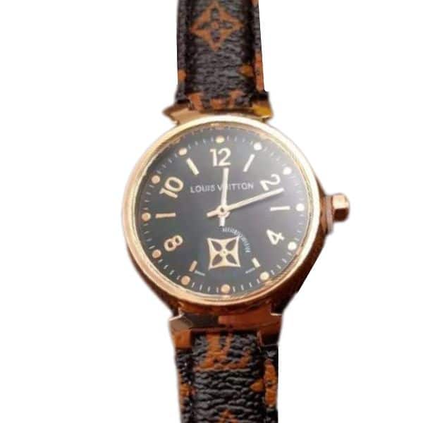 LOUIS VUITTON TAMBOUR MOON STAR BLACK DIAL 28MM