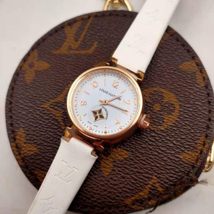 Alternative view of LOUIS VUITTON TAMBOUR MOON STAR WHITE DIAL 28MM