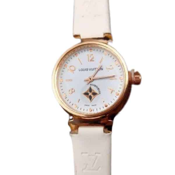 LOUIS VUITTON TAMBOUR MOON STAR WHITE DIAL 28MM