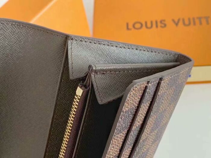 Alternative view of LOUIS VUITTON EMILIE WALLET DAMIER EBENE 19CM